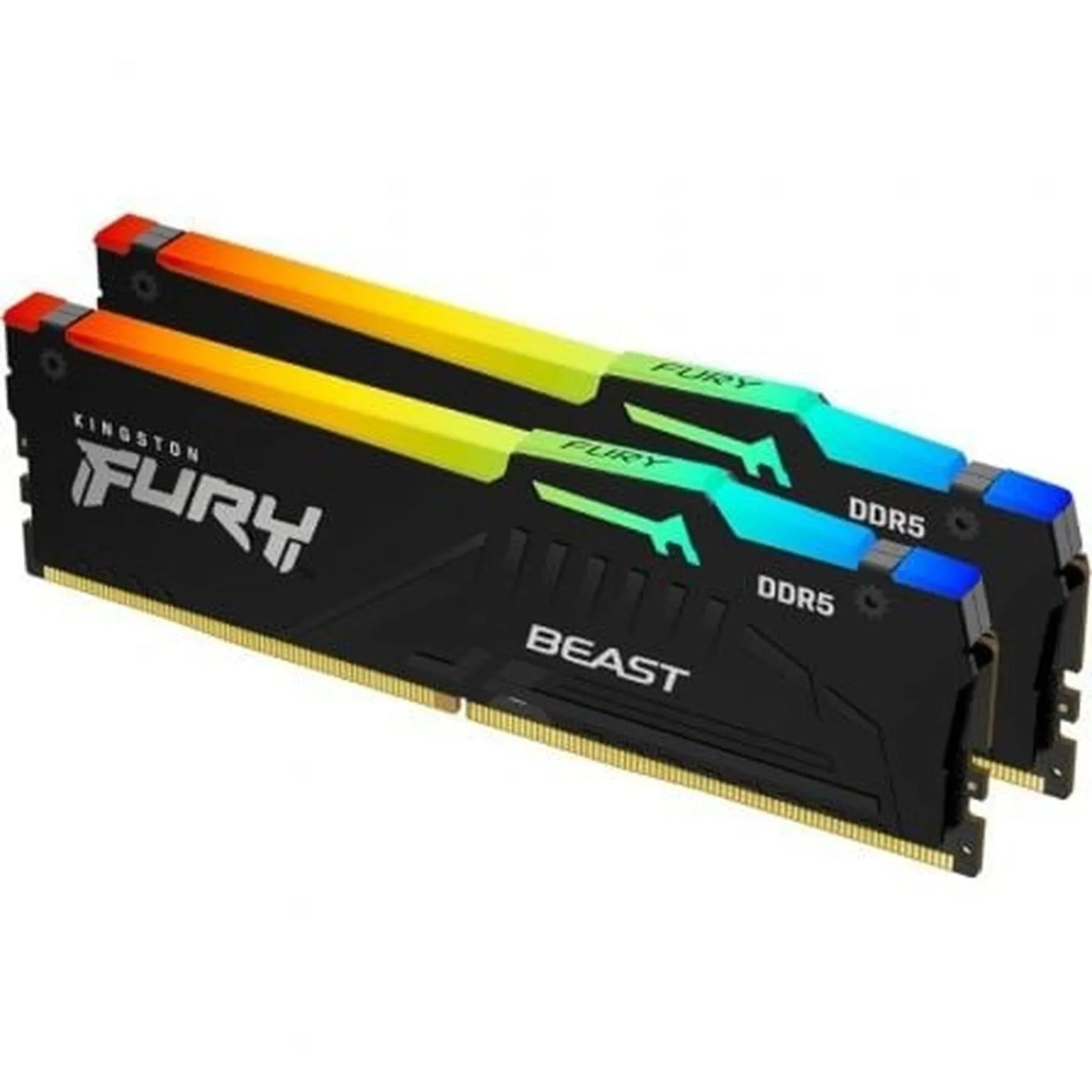 Memoria RAM Kingston FURY Beast RGB 2 x 16GB/ DDR5/ 6000MHz/ 1.35V/ CL36/ DIMM - PixelPlaza