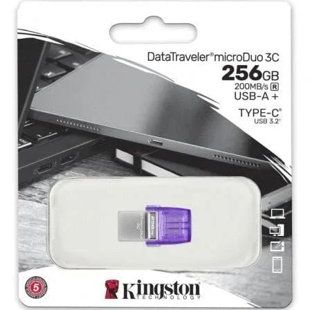 Pendrive 256GB Kingston DataTraveler microDuo 3C USB 3.2 - PixelPlaza