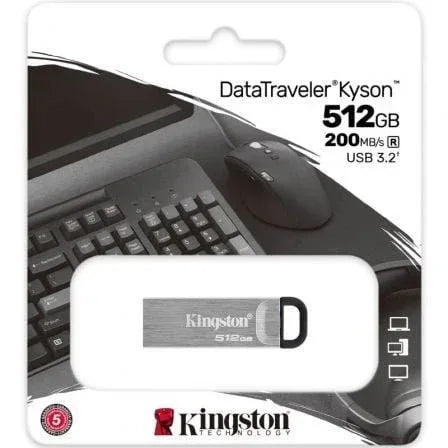 Pendrive 512GB Kingston DataTraveler Kyson USB 3.2 - PixelPlaza