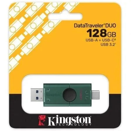Pendrive 128GB Kingston DataTraveler Duo USB Tipo-C y USB 3.2 - PixelPlaza