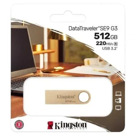 Pendrive 512GB Kingston DataTraveler SE9 G3 USB 3.2 - PixelPlaza