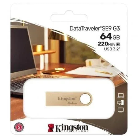 Pendrive 64GB Kingston DataTraveler SE9 G3 USB 3.2 - PixelPlaza