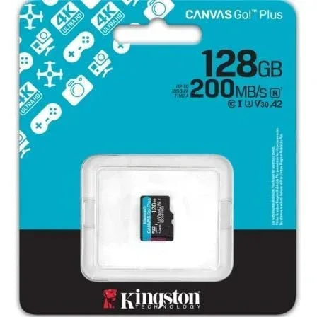Tarjeta de Memoria Kingston CANVAS Select Plus 128GB microSD XC/ Clase 10/ 200MBs - PixelPlaza
