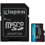 Tarjeta de Memoria Kingston CANVAS Go! Plus 1TB microSD XC con Adaptador/ Clase 10/ 200MBs - PixelPlaza