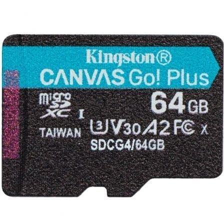 Tarjeta de Memoria Kingston CANVAS Select Plus 64GB microSD XC/ Clase 10/ 200MBs - PixelPlaza