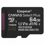 Tarjeta de Memoria Kingston CANVAS Select Plus 64GB microSD XC/ Clase 10/ 100MBs - PixelPlaza