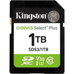 Tarjeta de Memoria Kingston CANVAS Select Plus 1TB SD XC/ Clase 10/ 150MBs - PixelPlaza