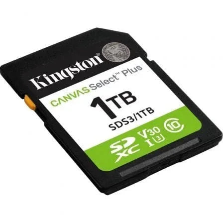 Tarjeta de Memoria Kingston CANVAS Select Plus 1TB SD XC/ Clase 10/ 150MBs - PixelPlaza