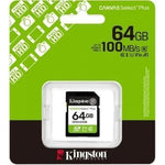 Tarjeta de Memoria Kingston CANVAS Select Plus 64GB SD XC/ Clase 10/ 100MBs - PixelPlaza