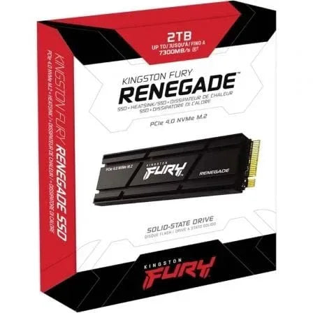 Disco SSD Kingston FURY Renegade SSD 2TB/ M.2 2280 PCIe Gen4/ Con Disipador de Calor/ Full Capacity - PixelPlaza