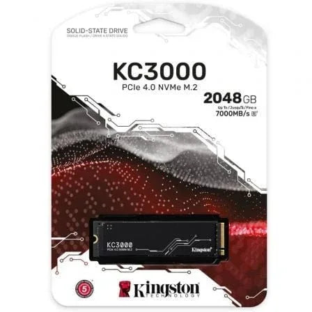 Disco SSD Kingston KC3000 2TB/ M.2 2280 PCIe Gen4/ con Disipador de Calor/ Full Capacity - PixelPlaza