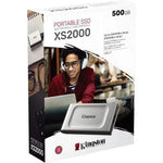 Disco Externo SSD Kingston SXS2000 500GB/ USB 3.2/ Plata - PixelPlaza