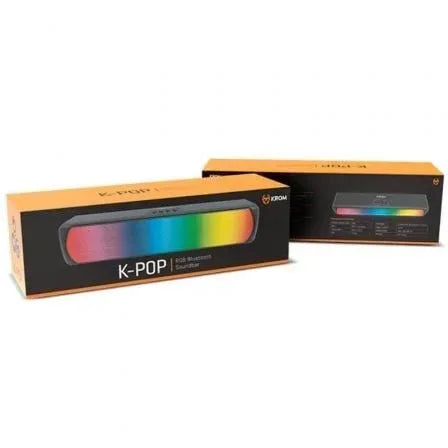 Barra de Sonido con Bluetooth Krom K-POP/ 6W/ 2.0 - PixelPlaza