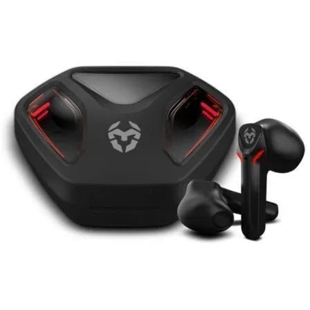 Auriculares Bluetooth Krom Kall con estuche de carga/ Autonomía 4h/ Negros - PixelPlaza