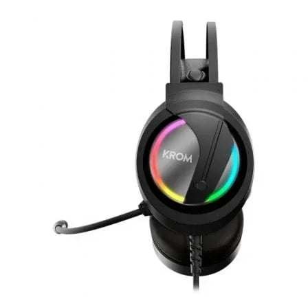 Auriculares Gaming con Micrófono Krom Kappa/ Jack 3.5/ USB 2.0/ Negros - PixelPlaza
