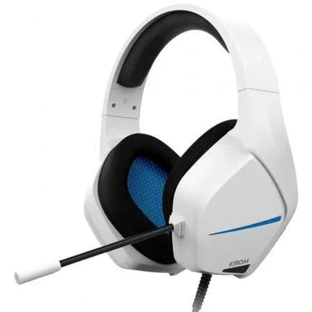 Auriculares Gaming con Micrófono Krom Kopa Move/ Jack 3.5/ Blancos - PixelPlaza