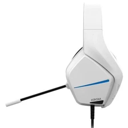 Auriculares Gaming con Micrófono Krom Kopa Move/ Jack 3.5/ Blancos - PixelPlaza