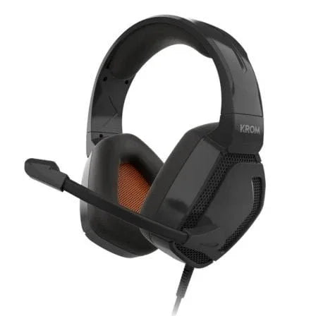Auriculares Gaming con Micrófono Krom Kopa Pro/ Jack 3.5/ Negros - PixelPlaza