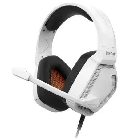Auriculares Gaming con Micrófono Krom Kopa Pro/ Jack 3.5/ Blancos - PixelPlaza