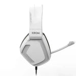 Auriculares Gaming con Micrófono Krom Kopa Pro/ Jack 3.5/ Blancos - PixelPlaza
