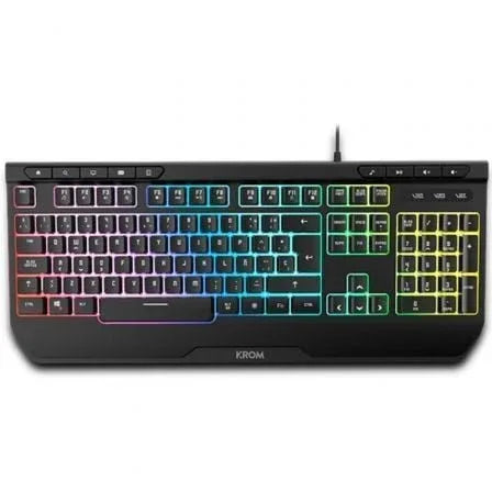 Pack Gaming Krom kenya/ Teclado RGB + Ratón Óptico + Alfombrilla + Auriculares - PixelPlaza