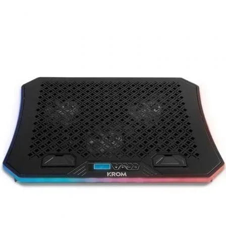 Soporte Refrigerante Krom Kooler para Portátiles hasta 19"/ Iluminación LED - PixelPlaza