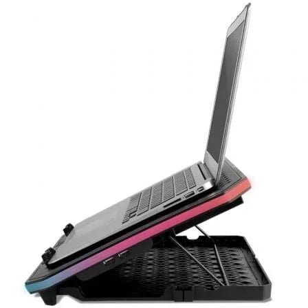 Soporte Refrigerante Krom Kooler para Portátiles hasta 19"/ Iluminación LED - PixelPlaza