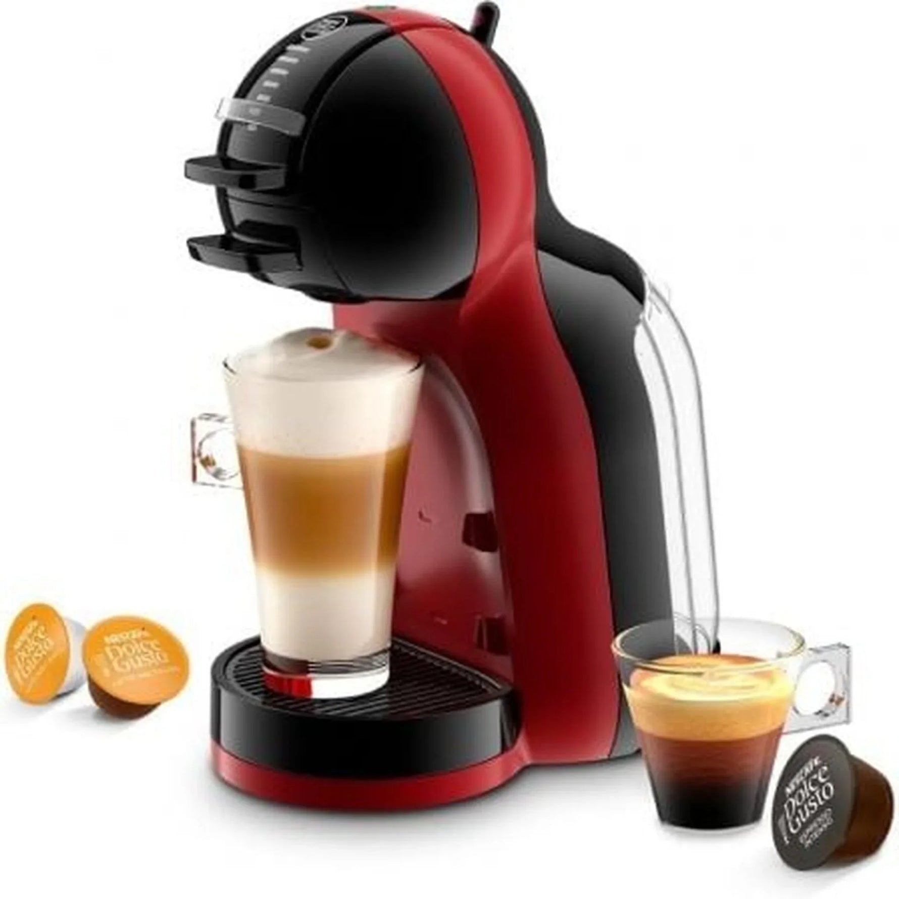 Cafetera de Cápsulas Krups Dolce Gusto Mini Me/ 1500W/ 15 Bares/ Rojo Cereza - PixelPlaza