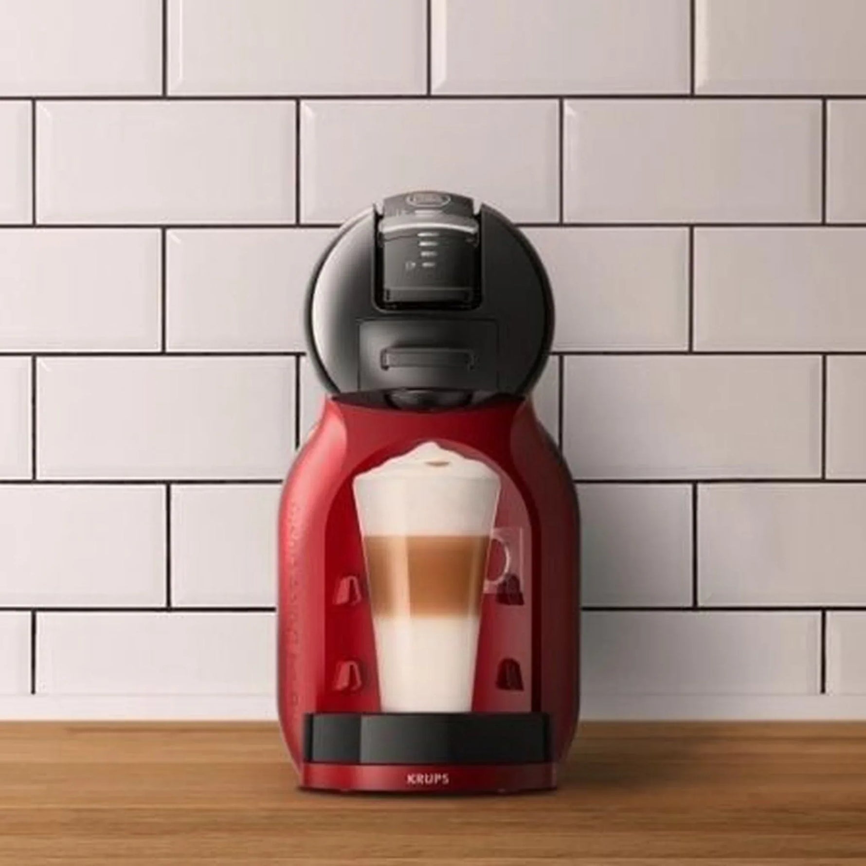 Cafetera de Cápsulas Krups Dolce Gusto Mini Me/ 1500W/ 15 Bares/ Rojo Cereza - PixelPlaza