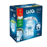 Pack Jarra Filtrante Laica Stream Line/ 2.3L/ Blanca/ Jarra + 3 Filtros BI-FLUX - PixelPlaza