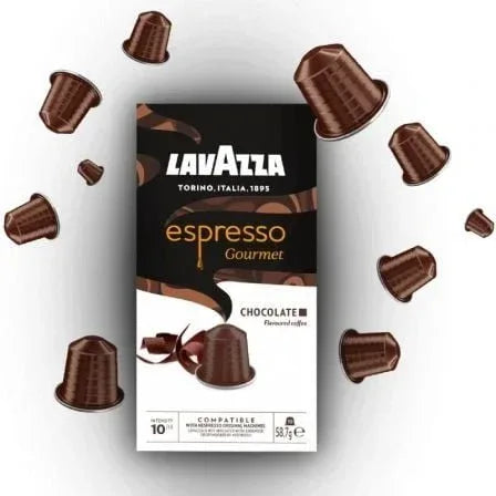 Cápsula Lavazza Espresso Gourmet Chocolate para cafeteras Nespresso/ Caja de 10 - PixelPlaza