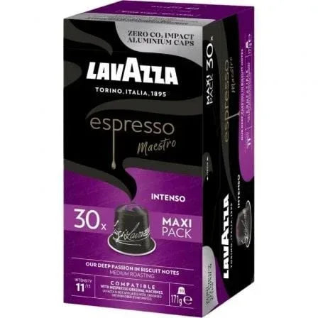 Cápsula Lavazza Espresso Maestro Intenso para cafeteras Nespresso/ Caja de 30 - PixelPlaza