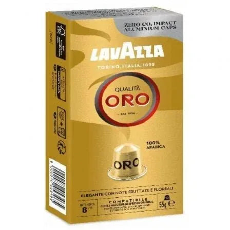 Cápsula Lavazza Qualitá Oro para cafeteras Nespresso/ Caja de 10 - PixelPlaza