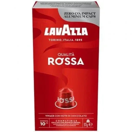 Cápsula Lavazza Qualitá Rossa para cafeteras Nespresso/ Caja de 10 - PixelPlaza