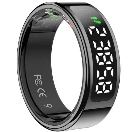 Anillo Inteligente Leotec Kör Mau Smart Ring Talla 10/ Ø20mm/ Notificaciones/ Frecuencia Cardíaca/ Negro - PixelPlaza