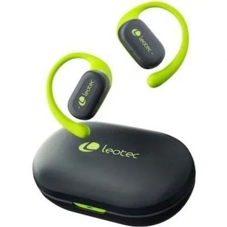 Auriculares Deportivos Bluetooth Leotec Open Air Zenith Sport con estuche de carga/ Autonomía 6.5h/ Lima - PixelPlaza