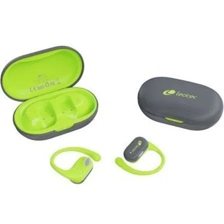 Auriculares Deportivos Bluetooth Leotec Open Air Zenith Sport con estuche de carga/ Autonomía 6.5h/ Lima - PixelPlaza
