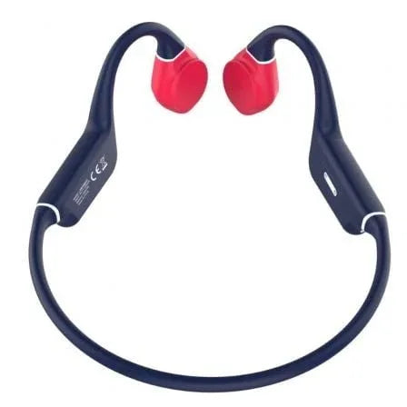 Auriculares Inalámbricos Deportivos de Conducción Ósea Leotec Osea Kuri/ con Micrófono/ Bluetooth/ Azules y Rojos - PixelPlaza