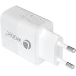Cargador de Pared GaN Leotec LECSPH30W2W/ 1xUSB Tipo-C/ 1xUSB/ 30W - PixelPlaza