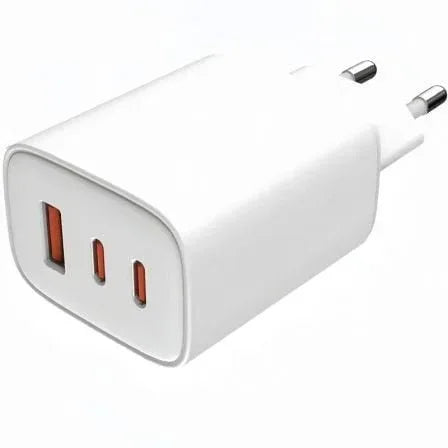 Cargador de Pared GaN Leotec LECSPH65W3W2/ 2xUSB Tipo-C/ 1xUSB/ 65W - PixelPlaza