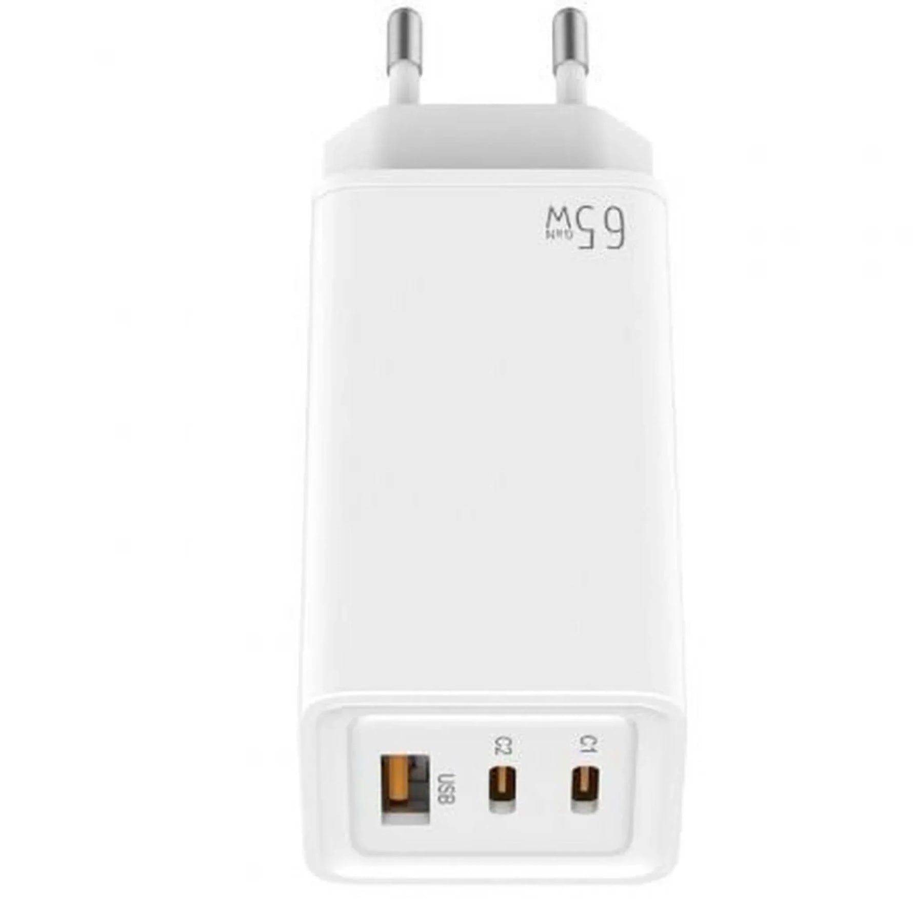 Cargador de Pared GaN Leotec LECSPH65W3W/ 2xUSB Tipo-C/ 1xUSB/ 65W - PixelPlaza