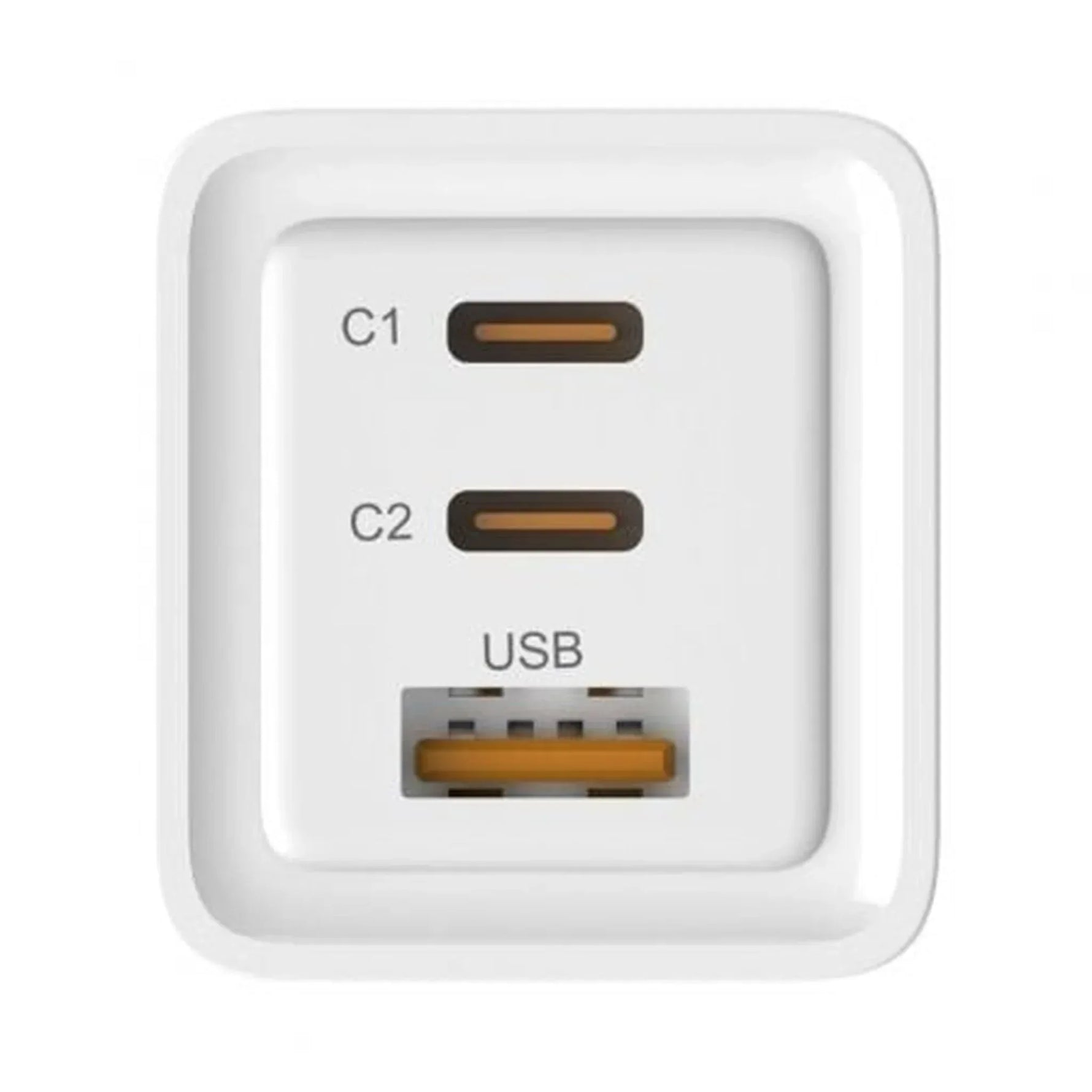 Cargador de Pared GaN Leotec LECSPH65W3W/ 2xUSB Tipo-C/ 1xUSB/ 65W - PixelPlaza