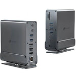 Docking USB Tipo-C Leotec LEDS06/ 5xUSB/ 2xUSB Tipo-C/ 1xUSB Tipo-C PD/ 1xDisplayPort/ 2xHDMI 4K/ 1xRJ45/ 1xJack 3.5/ 1xLector de Tarjetas/ Gris - PixelPlaza