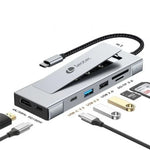 Docking USB Tipo-C Leotec LEDS07/ Ranura SSD M.2/ 2xUSB/ 1xUSB Tipo-C/ 1xHDMI 4K/ 1xLector Tarjetas SD y MicroSD/ 1xUSB Tipo-C PD - PixelPlaza