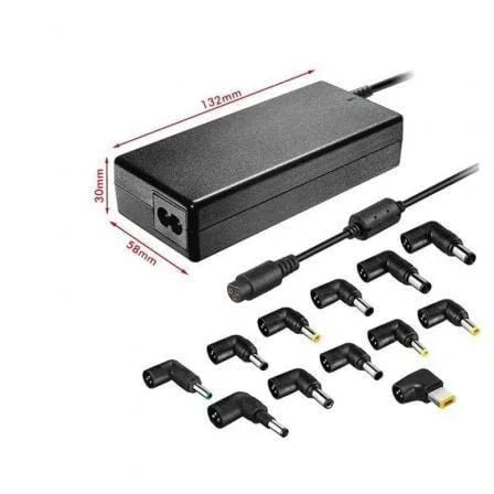 Cargador de Portátil Leotec Home/ 90W/ Automático/ 12 Conectores/ Voltaje 15-20V - PixelPlaza
