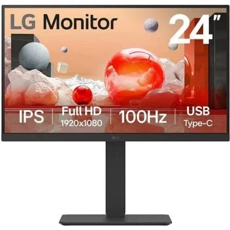 Monitor Profesional LG 24BA750-B 23.8"/ Full HD/ Multimedia/ Negro - PixelPlaza