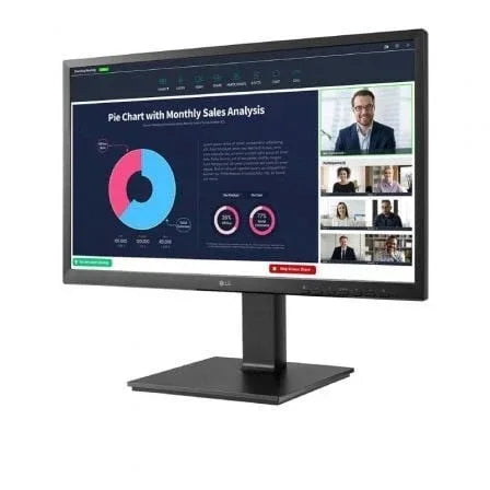 Monitor Profesional LG 24BP75CP-B 23.8"/ Full HD/ Webcam/ Multimedia/ Regulable en altura/ Negro - PixelPlaza