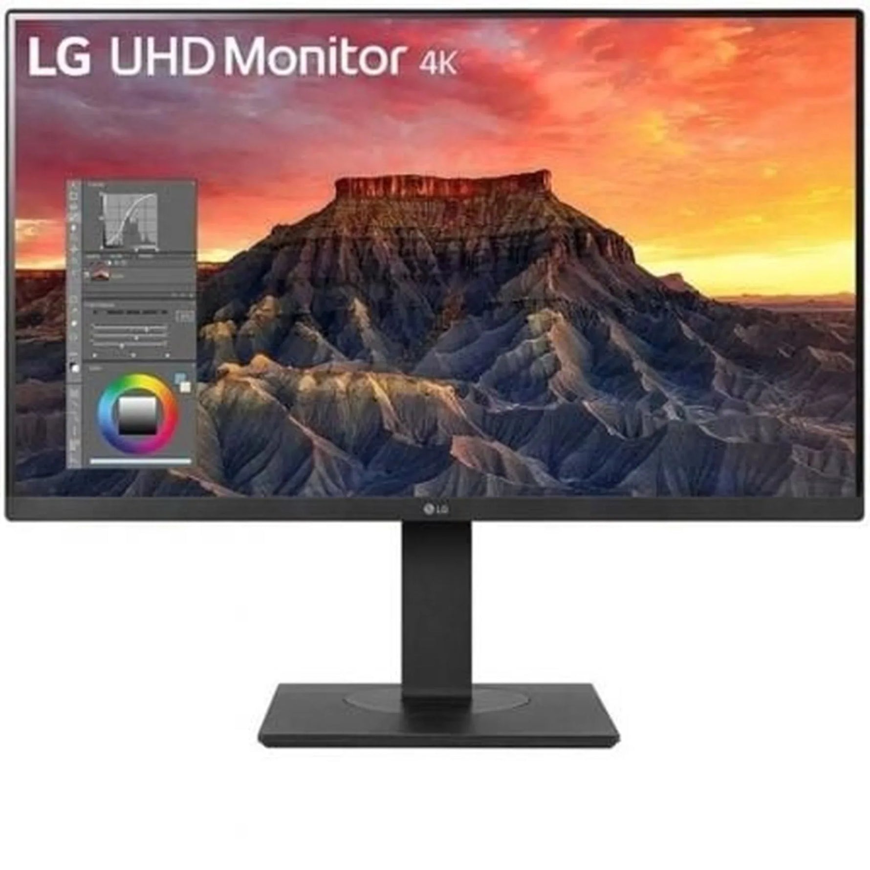 Monitor Profesional LG 27BQ65UB-B 27"/ 4K/ Multimedia/ Regulable en altura/ Negro - PixelPlaza