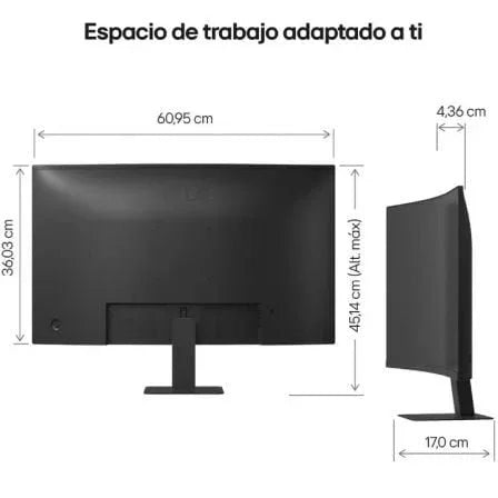 Monitor Curvo LG 27U421A-B 27"/ Full HD/ Negro - PixelPlaza