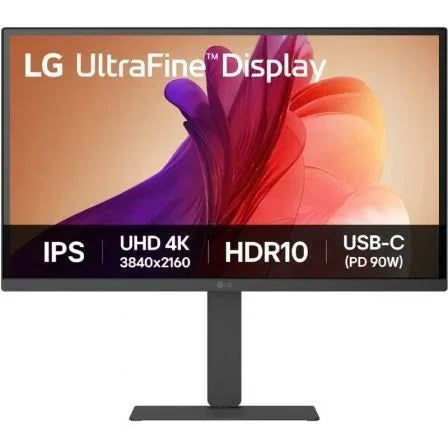 Monitor Profesional LG UltraFine 27U730A-B 27"/ 4K/ Multimedia/ Regulable en altura/ Negro - PixelPlaza